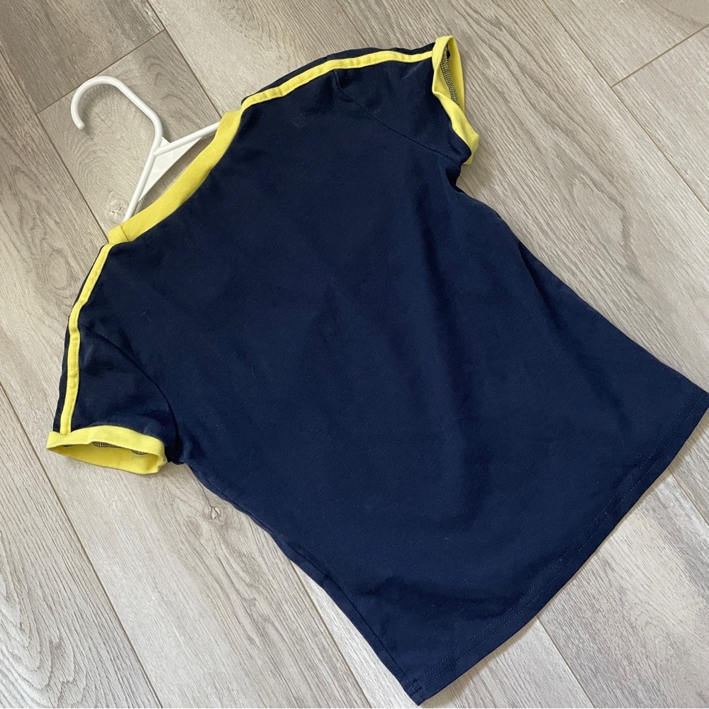 Edikted Blokecore Tshirt kassidy contrast womens Navy Blue xsmall sporty casual - Picture 4 of 6